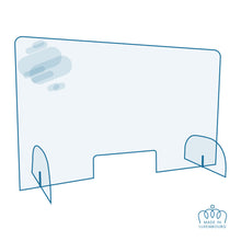 Charger l'image dans la galerie, Protection Plexi - Hygiaphone avec ouverture - 1500x750 mm