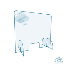 Charger l'image dans la galerie, Protection Plexi - Hygiaphone avec ouverture - 750x750 mm