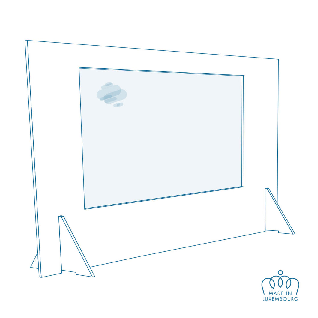 Protection Comptoir/Bureau Eco - Sans ouverture - 1500x950 mm
